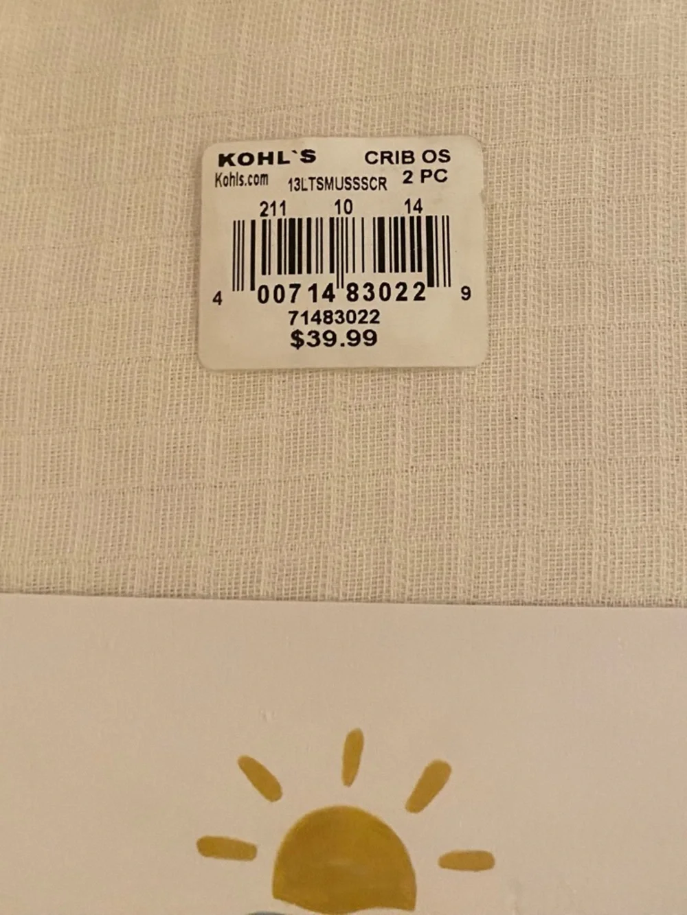 Little Co. by Lauren Conrad Organic Muslin Fitted Crib Sheet - White (2-Pack)